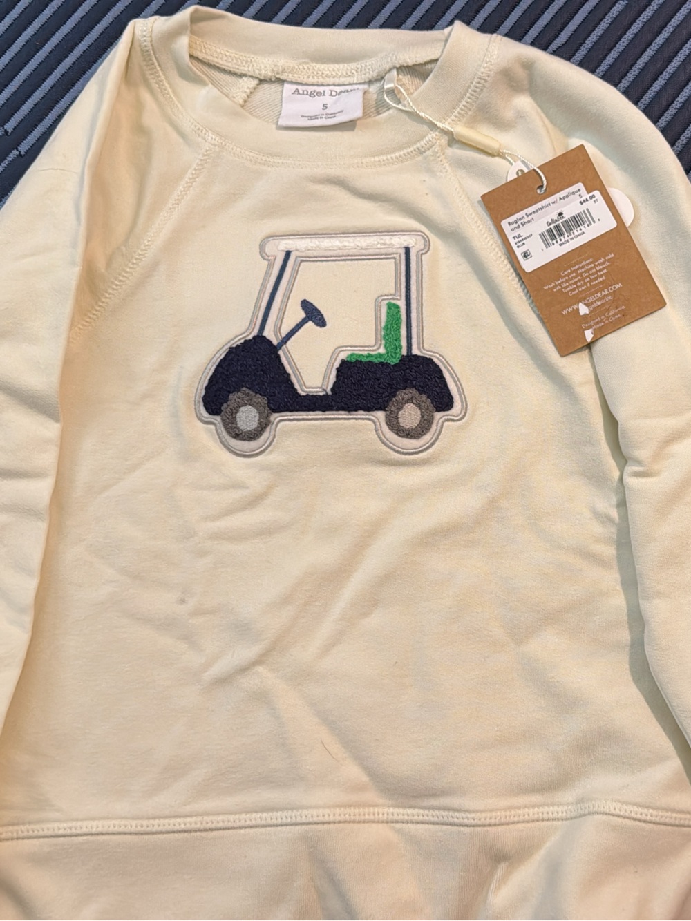 Cream Golf Cart Patch Crewneck Sweatshirt